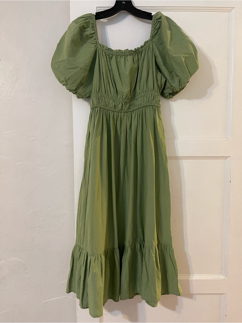 Dizzy Lizzy green midi cottage core dress